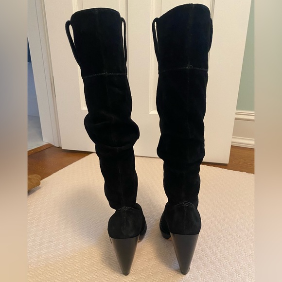 Michael Kors Knee High Black Suede Boot SZ 7.5 - Picture 3 of 4